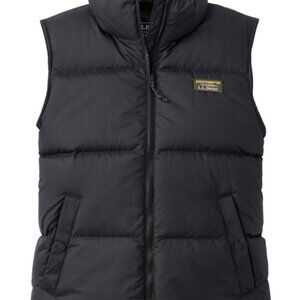 L.L. Bean Black Puffer Down Vest Size S